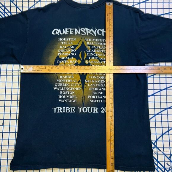 Queensryche Tribe Tour 2003 Band Shirt 2 Sided Men's Size Large VINTAGE Faded - Picture 8 of 9
